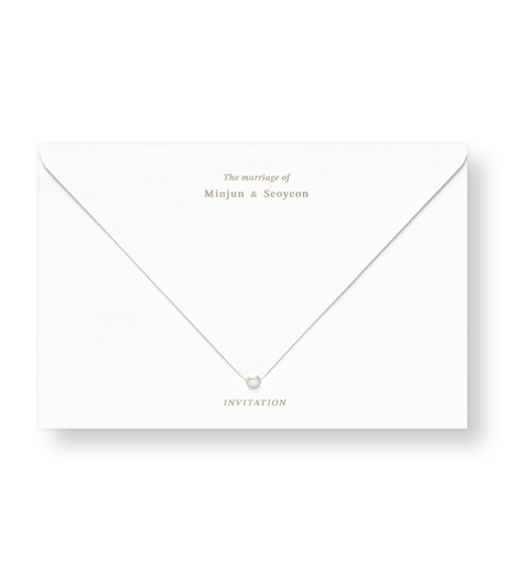 Classic Pearl wedding invitation