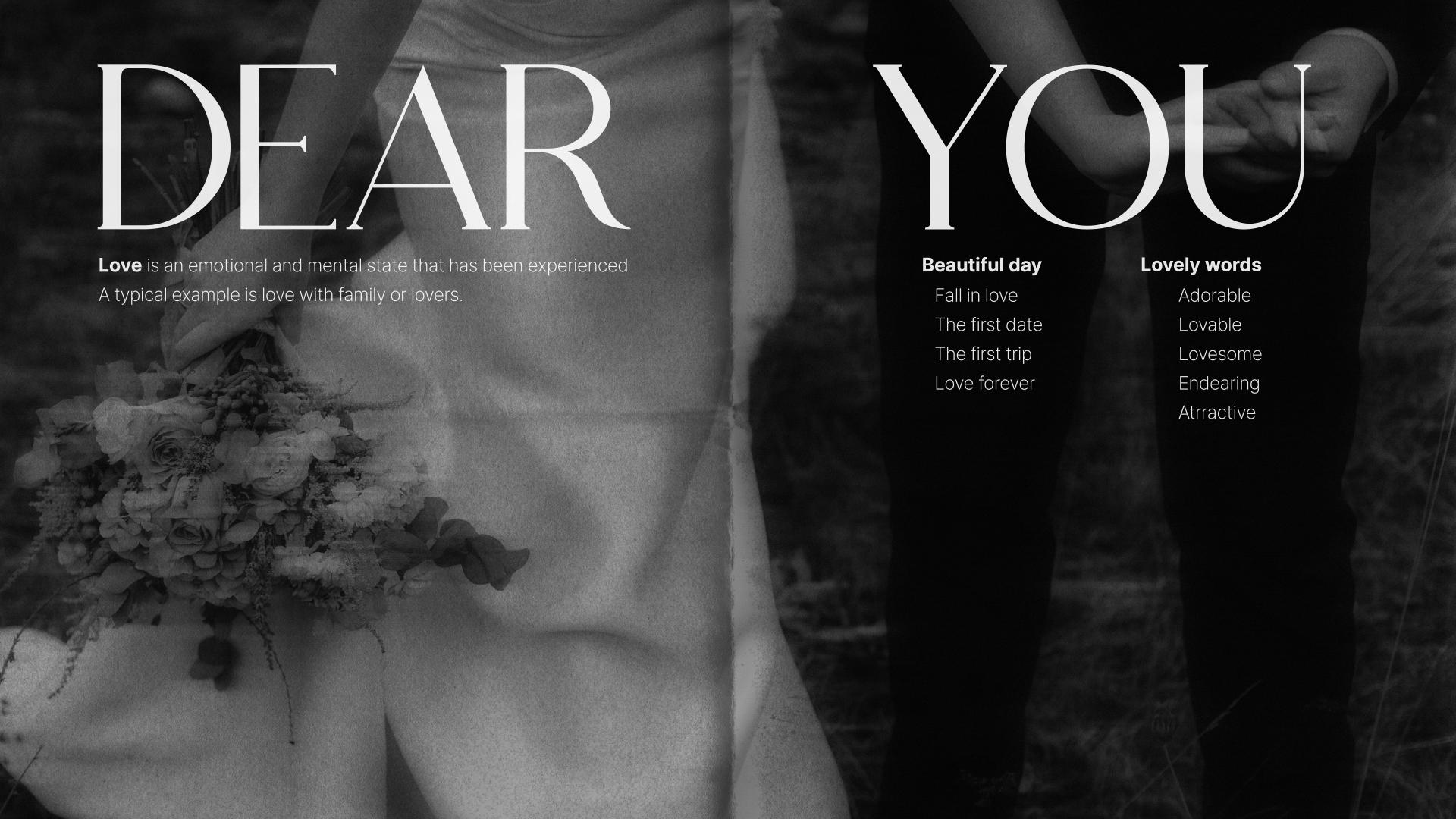 Dear. you(Simple Slide) 상품 이미지