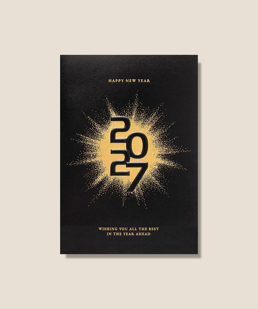 골드 스파클 디자인과 인쇄 모습
