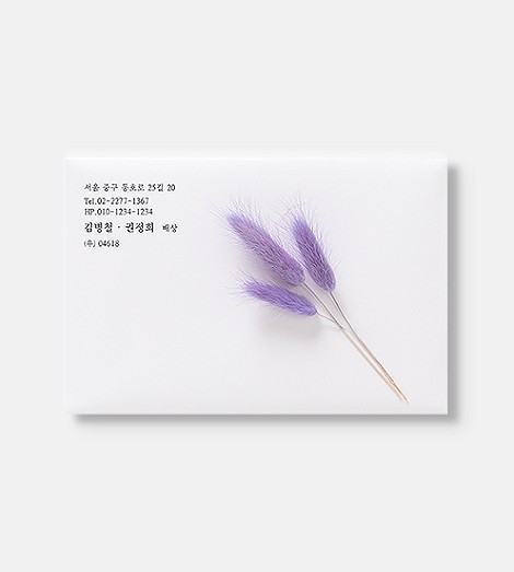 퍼플 라그라스 프리저브드 플라워
