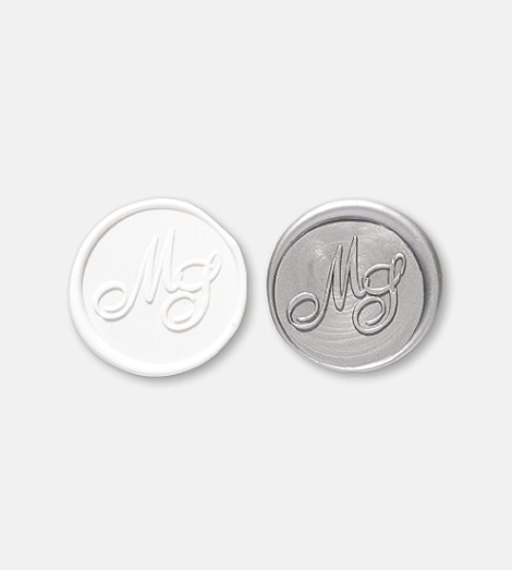 영문 기본 맞춤 실링왁스 스티커 · Ø25