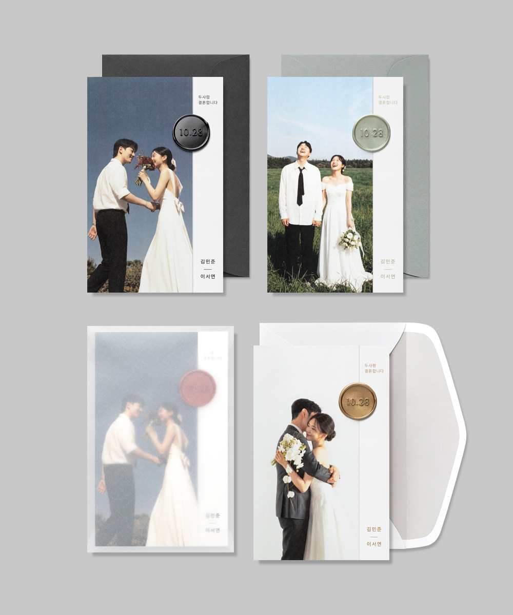 맞춤청첩장 JEINA160 - 보자기카드 상품 사진 BOJAGICARD Product Photo JEINA160