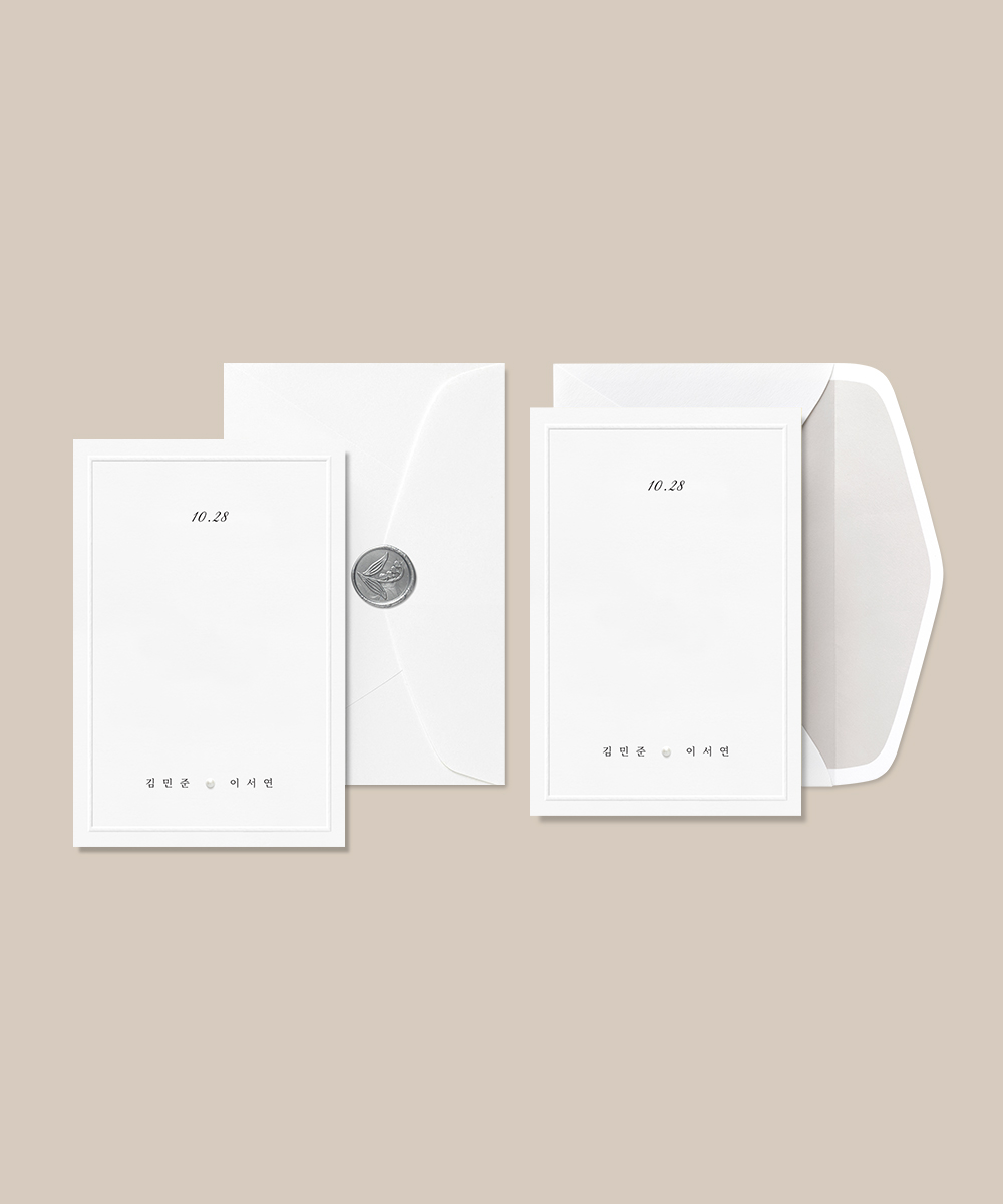 맞춤청첩장 GRENDY171 - 보자기카드 상품 사진 BOJAGICARD Product Photo GRENDY171