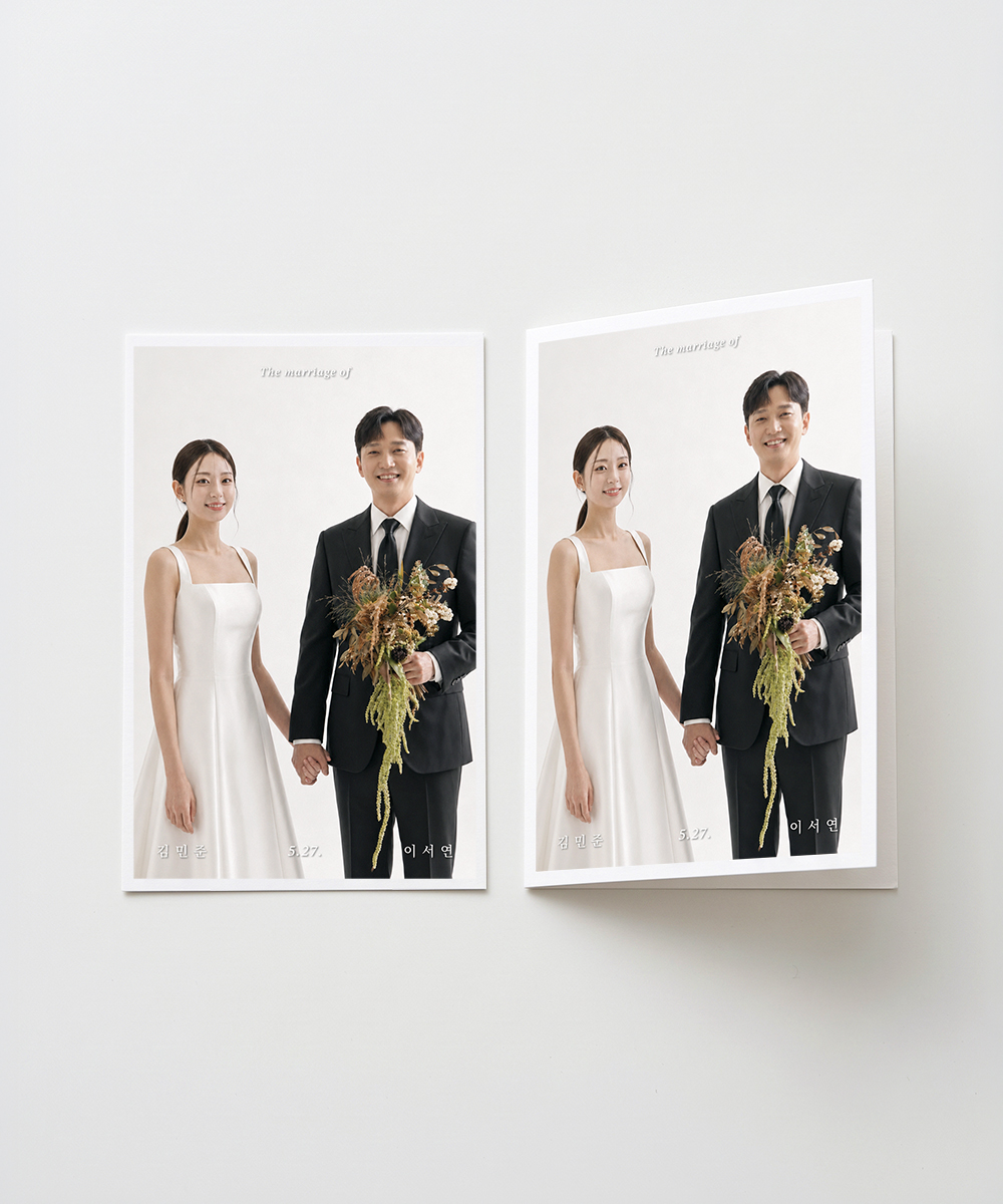맞춤청첩장 JEINA176 - 보자기카드 상품 사진 BOJAGICARD Product Photo JEINA176