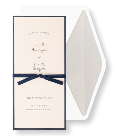 청첩장 OANNA388 - 보자기카드 상품 사진 BOJAGICARD Product Photo OANNA388.