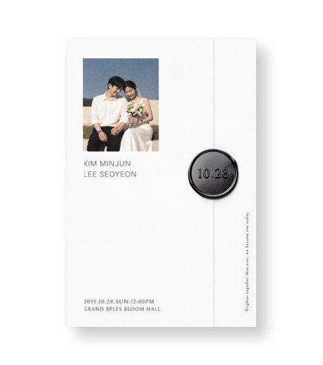 맞춤청첩장 JEINA159 - 보자기카드 상품 사진 BOJAGICARD Product Photo JEINA159.