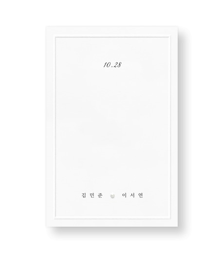맞춤청첩장 GRENDY171 - 보자기카드 상품 사진 BOJAGICARD Product Photo GRENDY171.